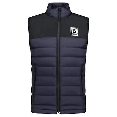 Pre-owned Burberry 'bracken' Down Gilet Navy In Blue
