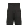 Burberry Bradeston Ekd Silk Shorts In Black