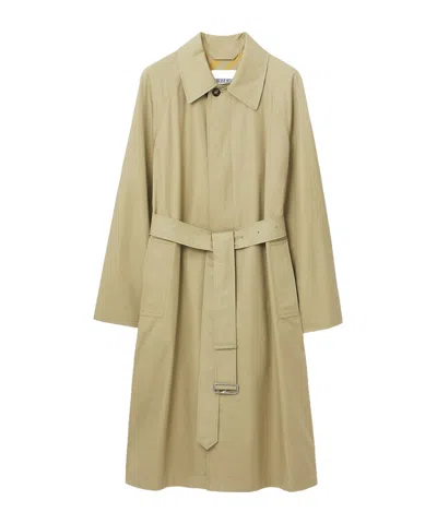 Burberry Bradford Belted Cotton Trench Coat In Hunter