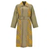 Burberry Bradford Check-print Reversible Gabardine Coat