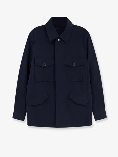 Burberry Bradmore Nylon Jacket In Blue