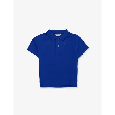 Burberry Babies' Knight Brand-embroidery Short-sleeves Cotton-piqué Polo Shirt 6 Months-2 Year