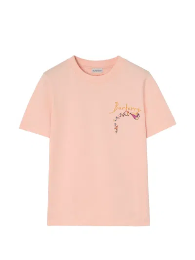 Burberry Brave Little Tree Cotton T-shirt In Multi