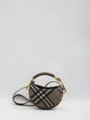 Burberry Womens Brush Bridle Cotton-blend Clutch Bag In Brown