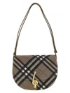 Burberry Brush Brown Bridle Small Shoulder Bag In Multi
