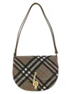 Burberry Brush Brown Bridle Small Shoulder Bag In Multi