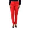 BURBERRY BURBERRY BRIGHT RED WOOL STRAIGHT-FIT TAILORED TROUSERS