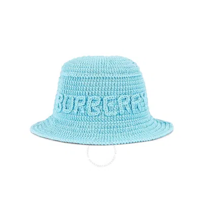 Burberry Bright Topaz Blue Crochet Bucket Hat