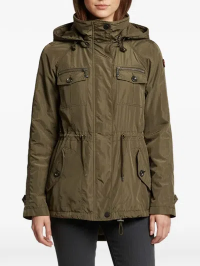 Pre-owned Burberry Brit Hooded Jacket In Green
