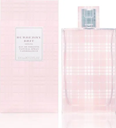 Burberry Brit Sheer /  Edt Spray 3.3 oz (100 Ml) (w) In Berry / Pineapple / White