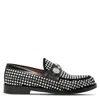 Burberry Broadbrook Crystal-embellished Suede Loafers In Black