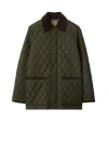 Burberry Tal Quilted Nylon Barn Jacket Clothing In Green