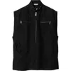 Burberry Broderie Anglaise Canvas Vest In Black