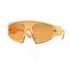 BURBERRY BURBERRY BROOKE ORANGE SHIELD LADIES SUNGLASSES BE4353 3970/7 56