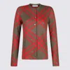 Burberry Sheer Ribbed Crewneck Knitwear Long Sleeves In Loch Ip Check