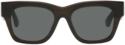 Burberry Brown Arch Sunglasses In Black