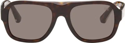 Burberry Brown Aviator Sunglasses