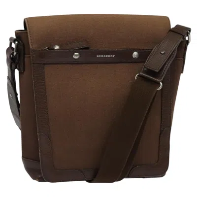 Pre-owned Burberry Brown Canvas Shoulder Bag ()