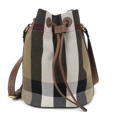 Pre-owned Burberry Brown Canvas Shoulder Bag ()