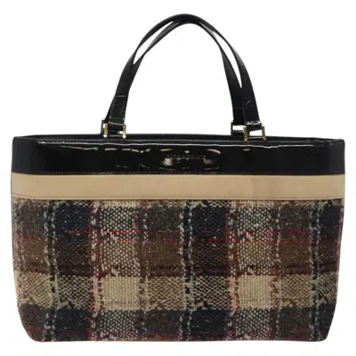 Pre-owned Burberry Brown Canvas Tote Bag ()