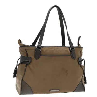 Pre-owned Burberry Brown Canvas Tote Bag ()