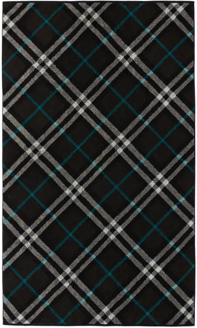 Burberry Brown Check Cotton Towel In Snug