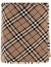 Burberry Women Check Wool Blend Mini Kilt In Brown