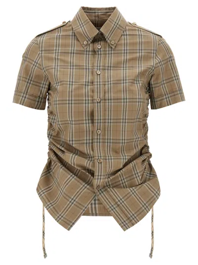 BURBERRY BROWN CHECK SHIRT