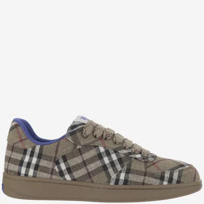 BURBERRY BROWN CHECK SNEAKERS