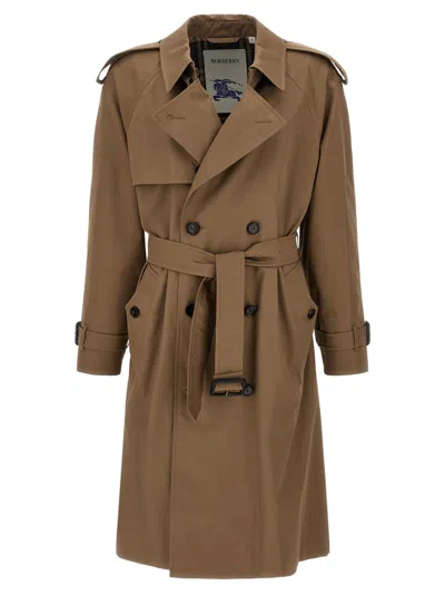 Burberry Chestwood Trench Coat In Brown
