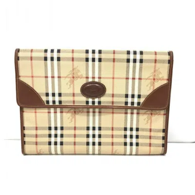 Pre-owned Burberry Brown Clutch Bag ()