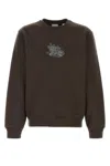 Burberry Brown Cotton Blend Sweatshirt
