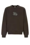 Burberry Brown Cotton Blend Sweatshirt