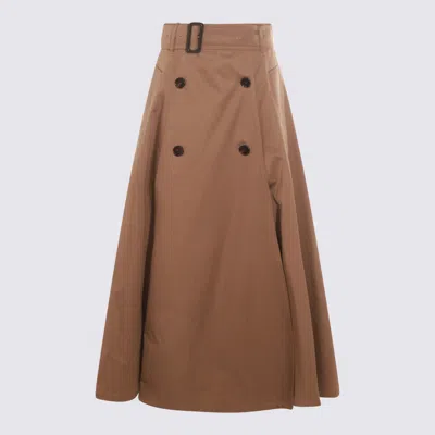 Burberry Brown Cotton Brenda Skirt