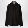 Burberry Long Sleeve Shirt Featuring Structured Collar In Brown