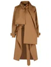 Burberry Long Belted Trench Coat Epaulettes In Brown