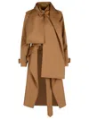 Burberry Long Belted Trench Coat Epaulettes In Brown