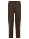 Burberry Men Cotton Chino Pants In Brown