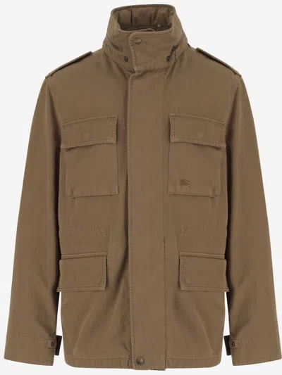 Burberry Brown Equestrian Knight-embroidered Jacket