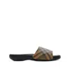 Burberry Check Dive Slide In Brown