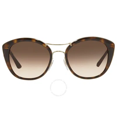 Burberry Brown Gradient Round Ladies Sunglasses Be4251q 300213 53 In Brown / Dark