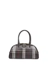Burberry Women Brown Highlands Medium Bowling Bag In Multi