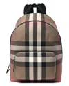 Burberry Brown Ip Check Jeff Backpack (authentic Pre-loved) In Multi
