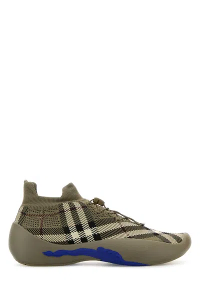 Burberry Brown Lace Up Sneakers