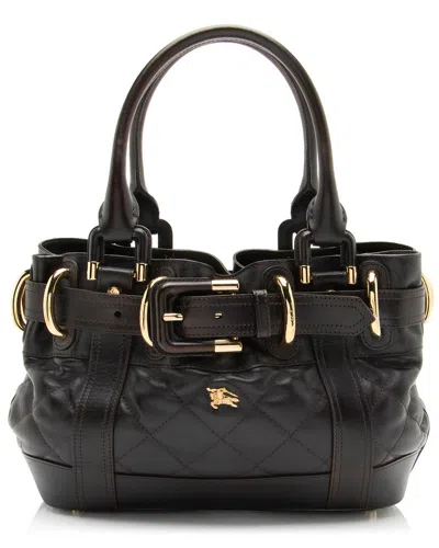 Burberry Brown Leather Beaton Baby Satchel (authentic Pre-loved)