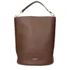 Burberry Brown Leather Handbag In Brown