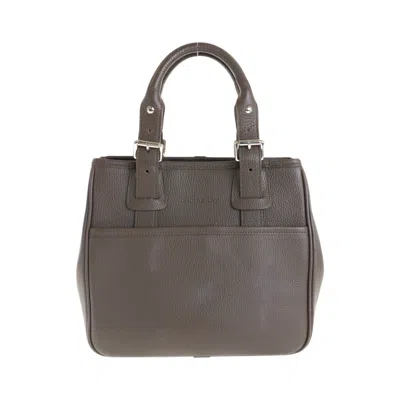 Pre-owned Burberry Brown Leather Handbag Shoulder Bag ()