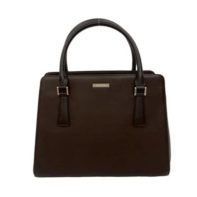Pre-owned Burberry Brown Leather Handbag Tote Bag ()