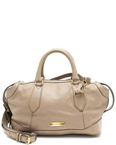 Burberry Brown Leather Kirley Satchel (authentic Pre-loved)
