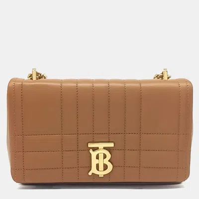 Pre-owned Burberry Brown Leather Lola Bag Small